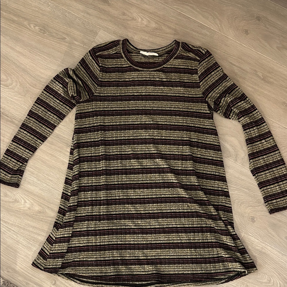 Metallic, long sleeved BCBGeneration dress